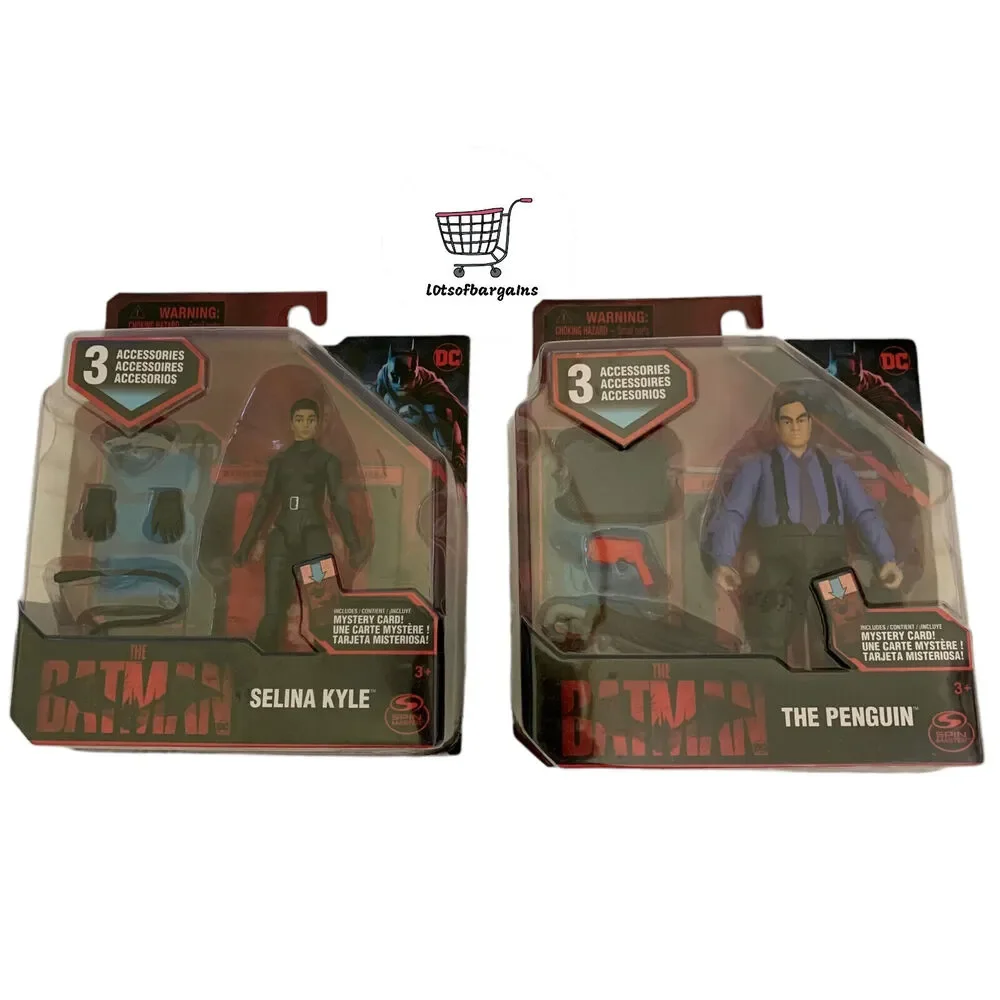 The Batman (2022) 4-Inch Lot Of 2 Action Figures The Penguin Selina Kyle New